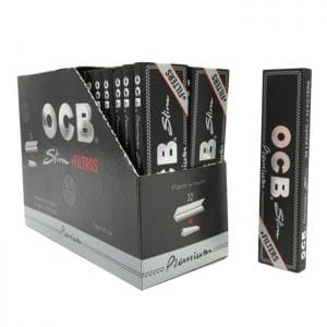 OCB Slim Premium KingSize 'Black' + Tips