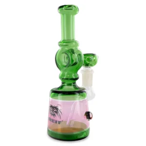 'Breit' Glass Bong clear/green